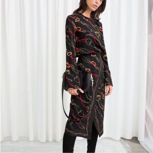 & Other Stories Equestrian Horsebit Dress Open Back - Ralph Lauren Christmas